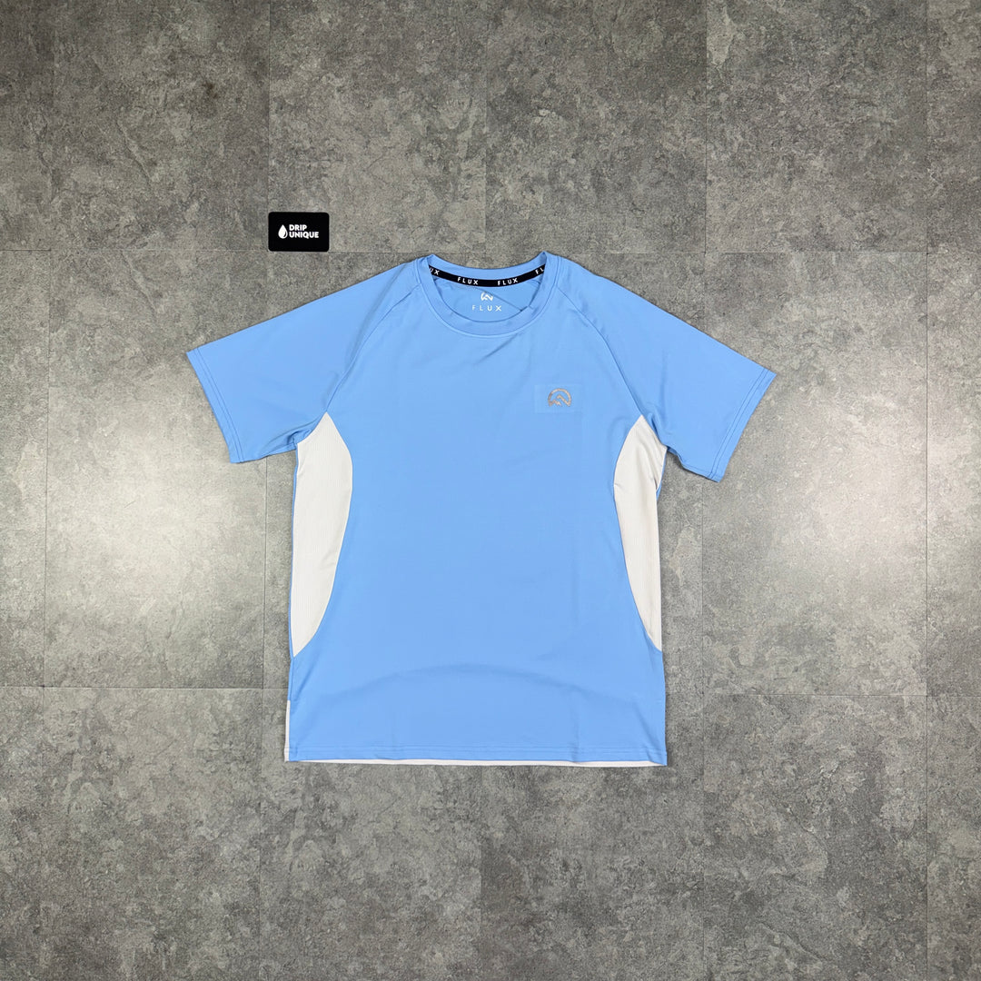 Flux Tech T-Shirt Baby Blue, flux tshirt, dripuniqueuk