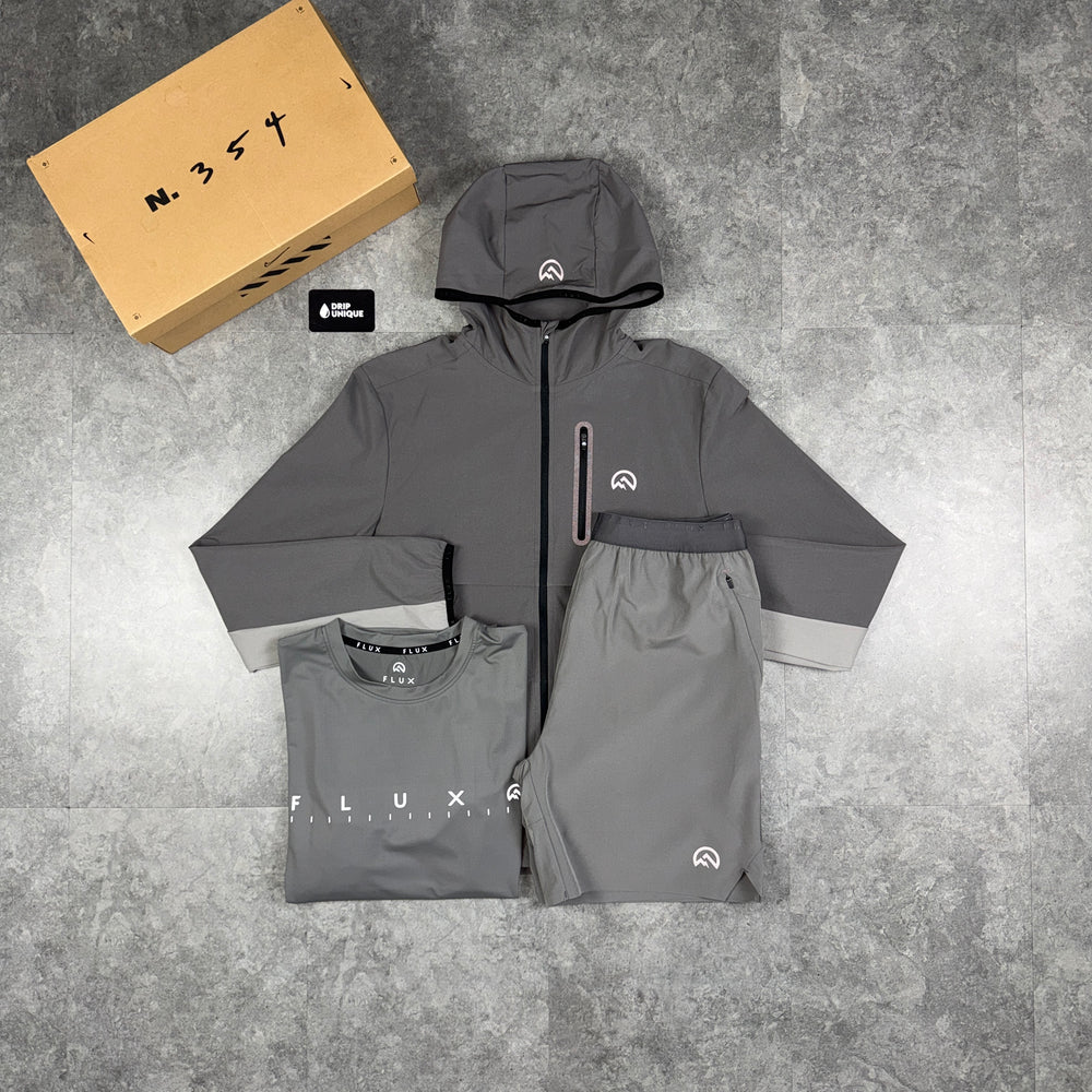 Flux Versatility Windrunner Grey / Slate Bundle, flux 3 piece, dripuniqueuk