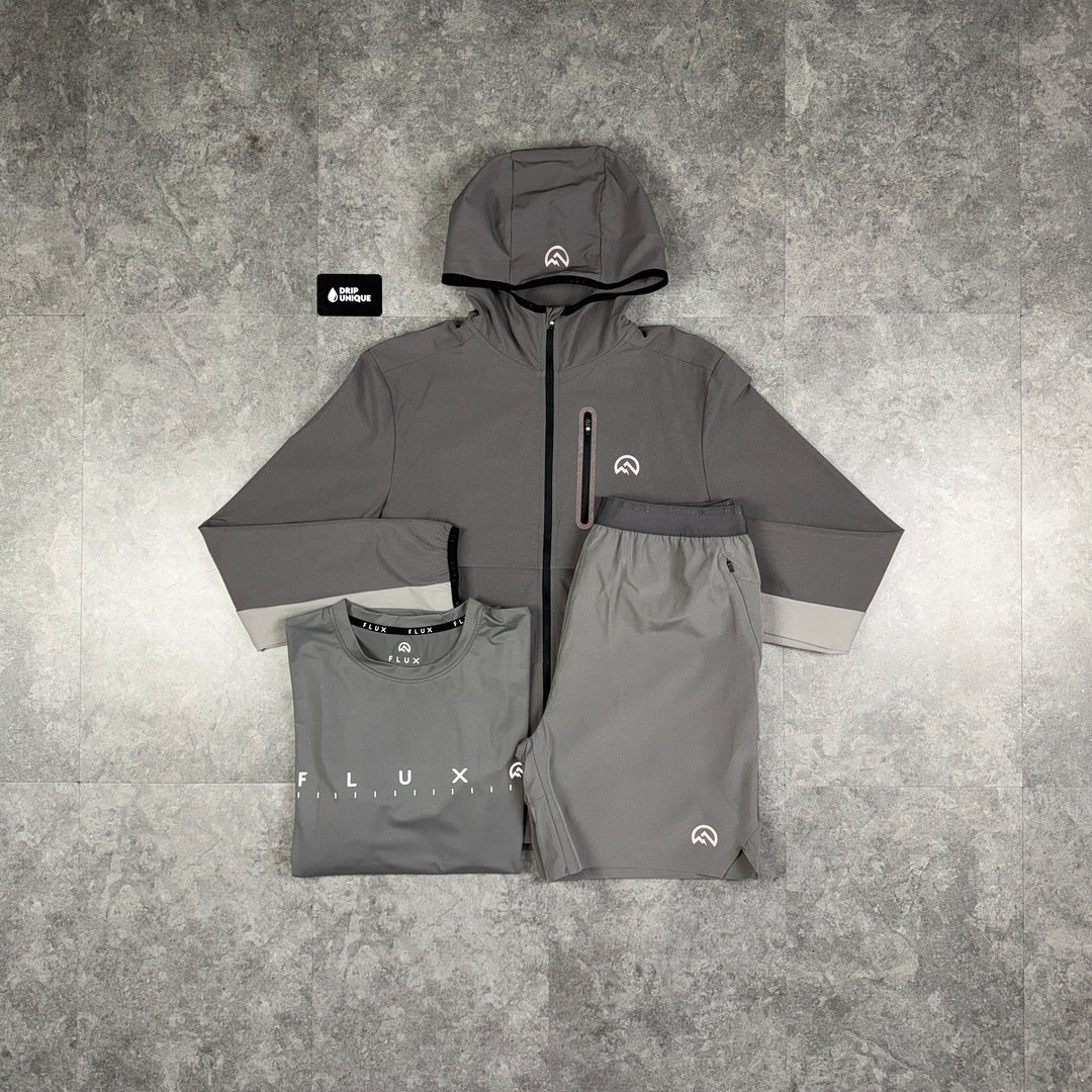 Flux Versatility Windrunner Grey / Slate Bundle, flux set, dripuniqueuk