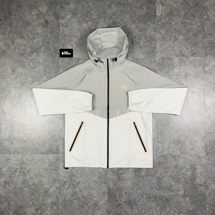 Flux Waterproof Madge Windrunner Jacket Concrete / Silver, flux jacket, dripuniqueuk