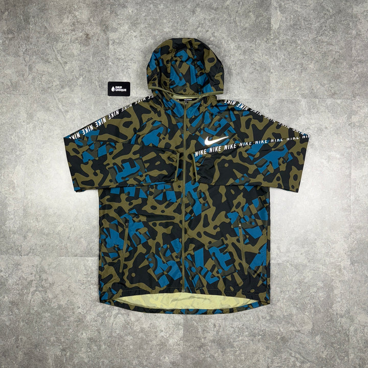 Nike Essential Camo Dubai Windrunner Jacket Green