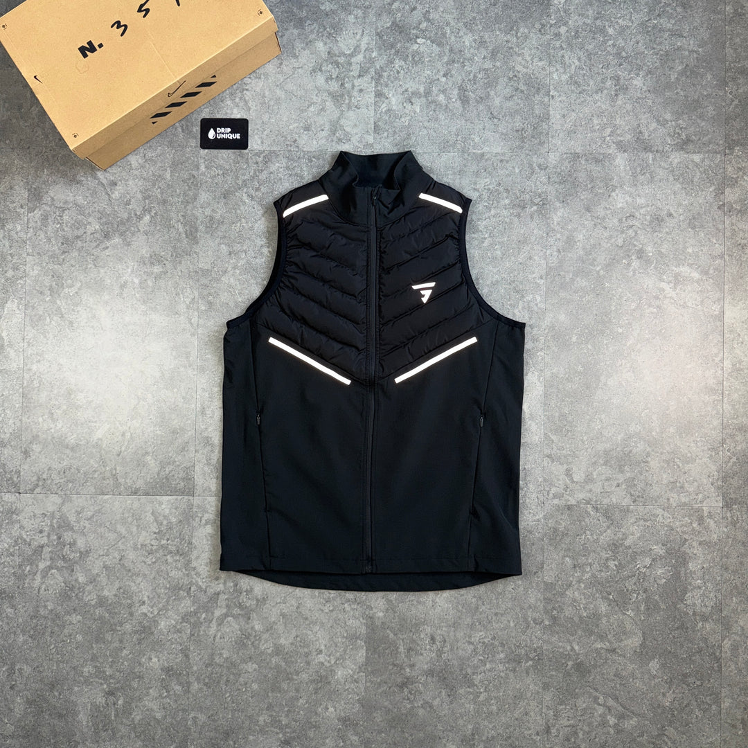 GRIID Active Gilet Black, griid black gilet, dripuniqueuk