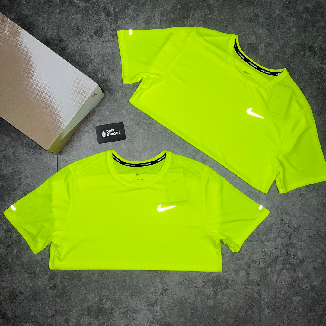 Nike Miler T Shirt 2.0 Neon Green dripuniqueuk