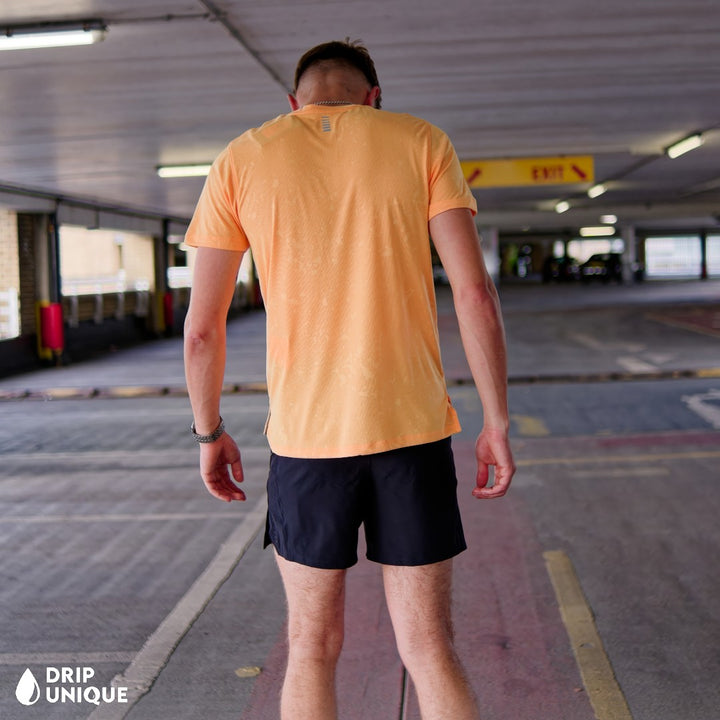 Men's Under Armour Splash T-Shirt Orange & Launch Speedpocket Shorts Set, Under Armour Sets, dripuniqueuk