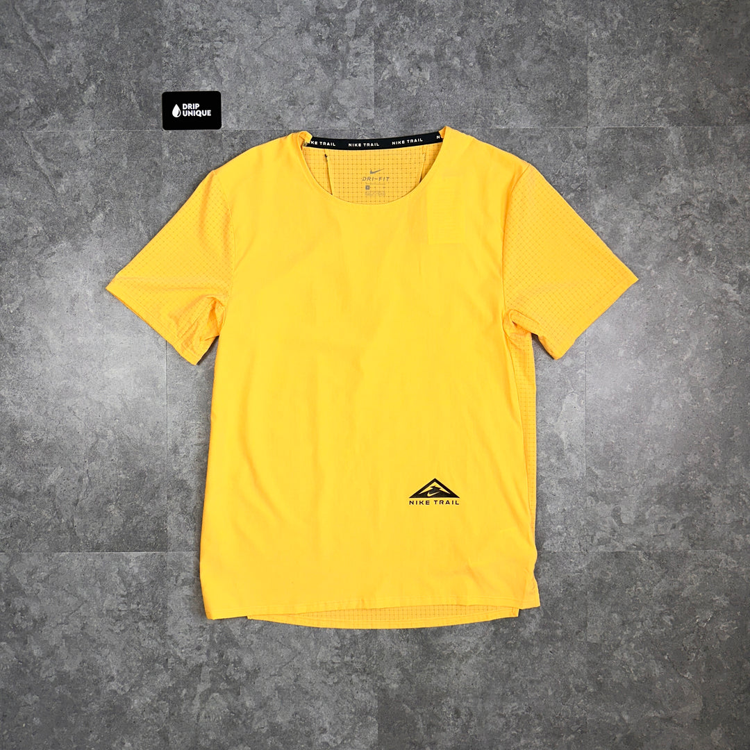 Nike Trail Run T Shirt Yellow dripuniqueuk