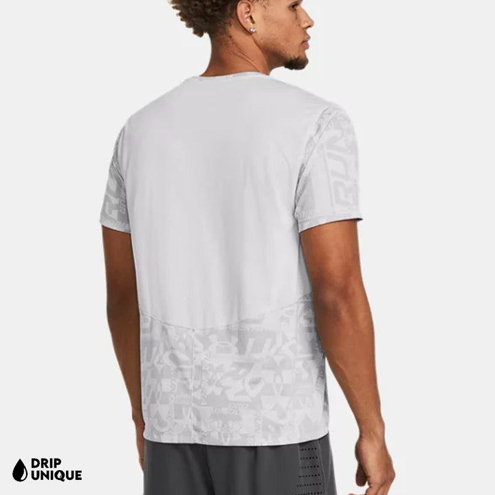 Mens Under Armour Launch Printed T-Shirt Halo Grey, Under Armour T Shirts, dripuniqueuk