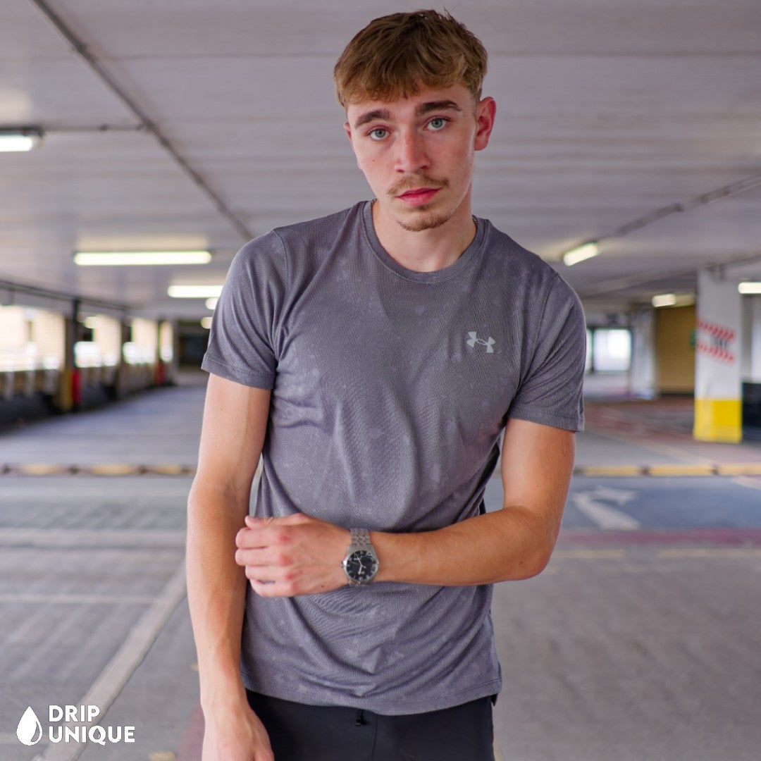 Mens Under Armour Splash T-Shirt Grey, Mens T Shirts Under Armour, Under Armour T Shirt, dripuniqueuk