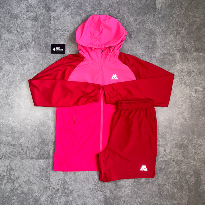 Montirex Breeze Windrunner Burgundy & Burgundy Fly 2.0 Shorts Set, Montirex Sets, dripuniqueuk