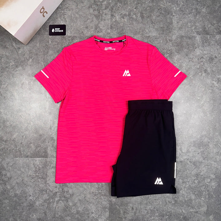 Montirex Fly 2.0 T-Shirt Pink & Black Fly 2.0 Shorts Set, Montirex Set, dripuniqueuk
