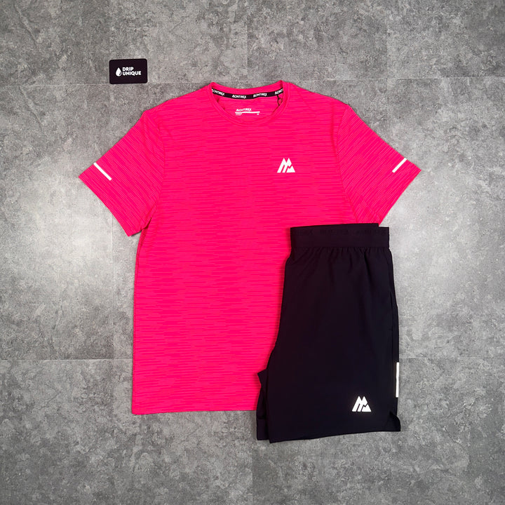 Montirex Fly 2.0 T-Shirt Pink & Black Fly 2.0 Shorts Set, Montirex Sets, dripuniqueuk