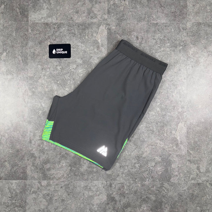 Montirex Trail Panel 2.0 Shorts Neon / Grey, Montirex Shorts, dripuniqueuk
