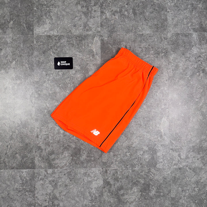 New Balance Core Run Shorts 7” Orange, New Balance Shorts, dripuniqueuk