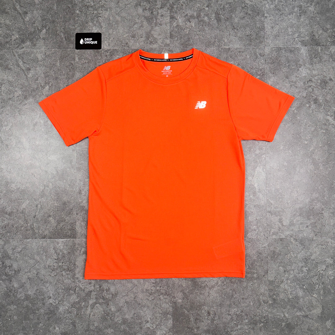New Balance Core Run T-Shirt Orange, New Balance T Shirt, dripuniqueuk