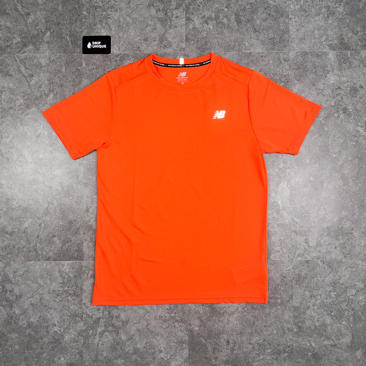 New Balance Core Run T-Shirt Orange, New Balance T Shirt, dripuniqueuk