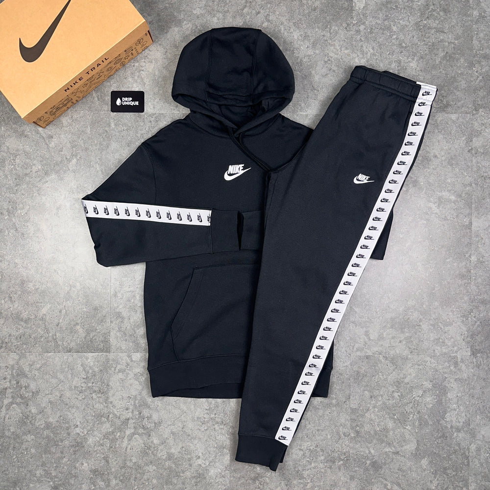 Nike Air Repeat Logo Set Black, Nike Tracksuit Set, dripuniqueuk