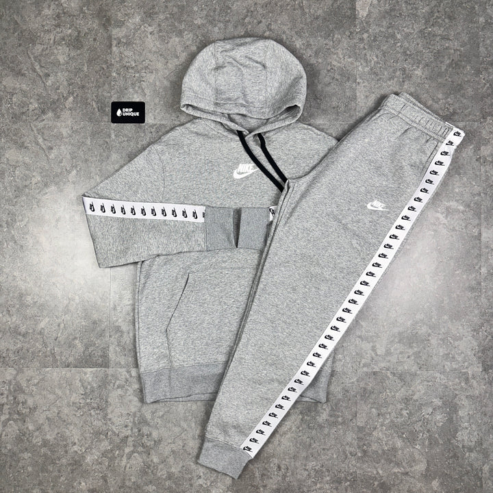 Nike Air Repeat Logo Set Grey, Nike Tracksuits, dripuniqueuk