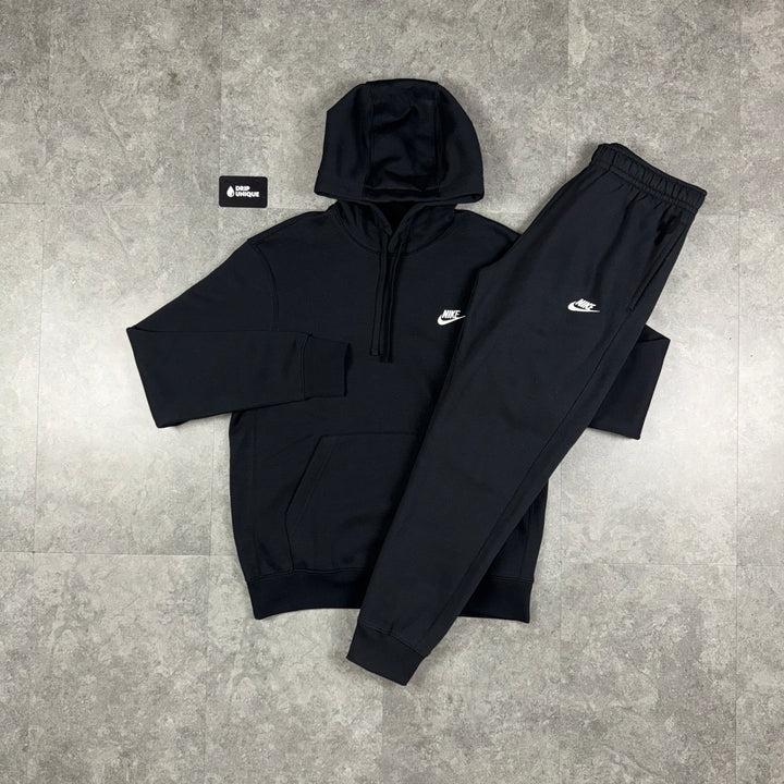 Nike Club Fleece Set Black, nike set, dripuniqueuk