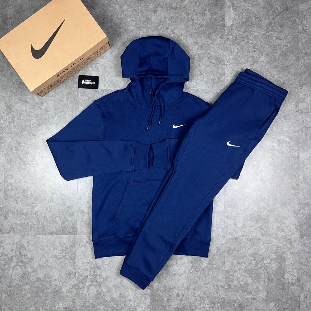Nike Club Fleece Set Navy Blue, Nike Tracksuits, dripuniqueuk