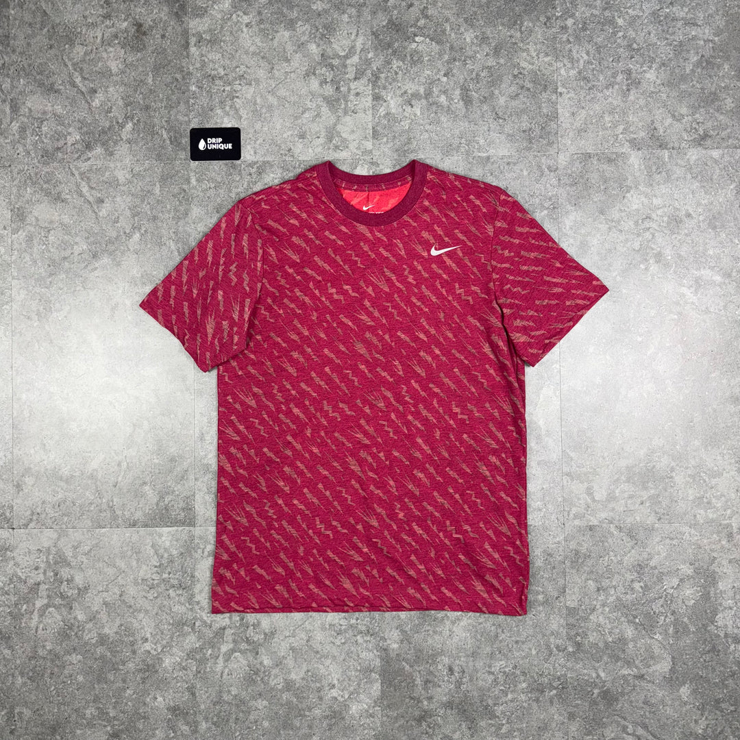 Nike Cotton Bolt T-Shirt Red, Nike T-Shirt, dripuniqueuk