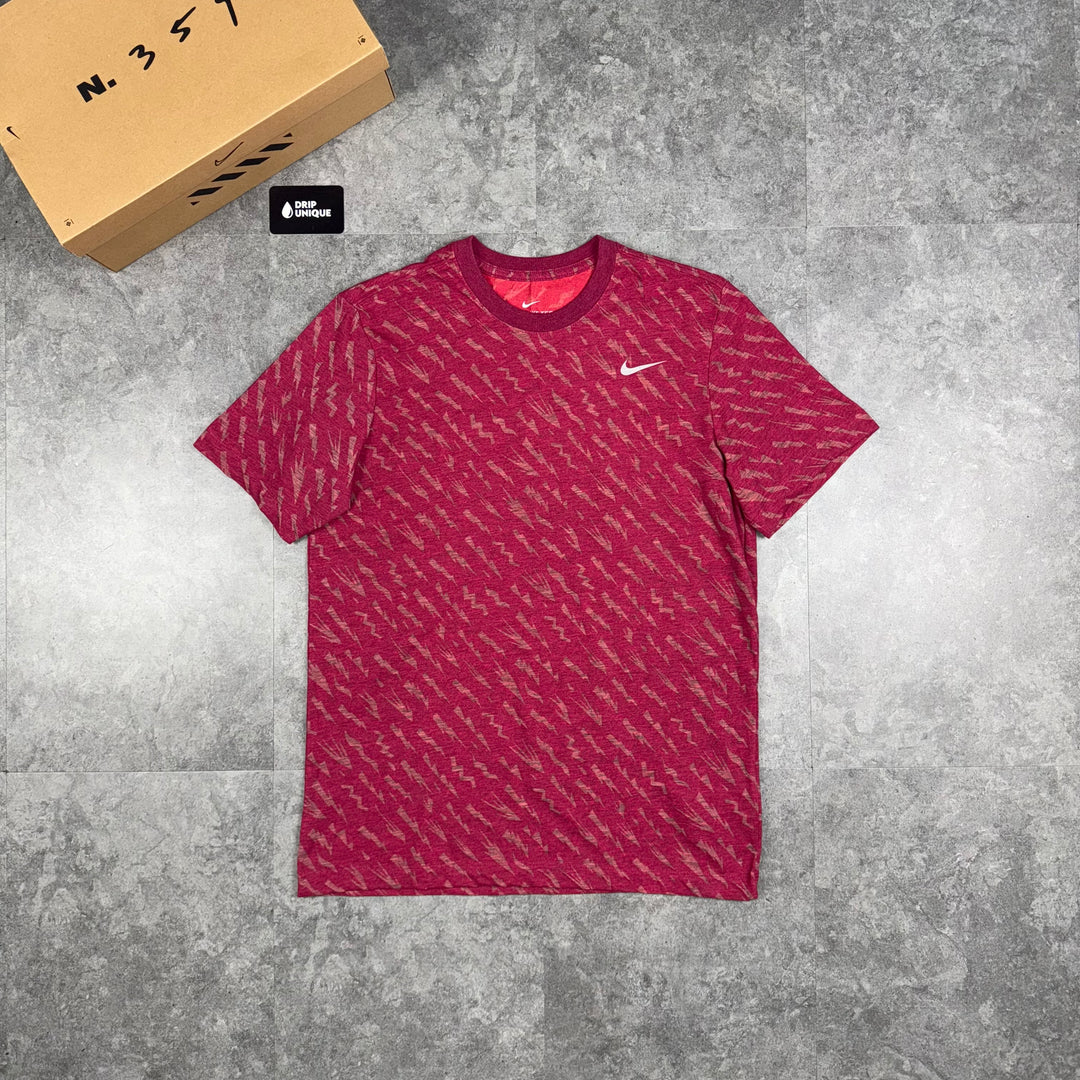 Nike Cotton Bolt T-Shirt Red, Nike Top, dripuniqueuk