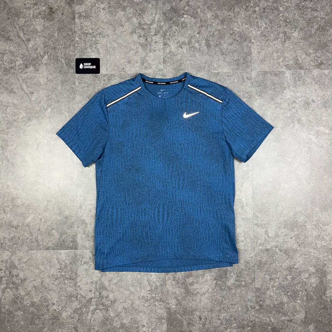 Nike DRY Jacquard Miler T-Shirt Blue, Nike Miler T Shirt, dripuniqueuk