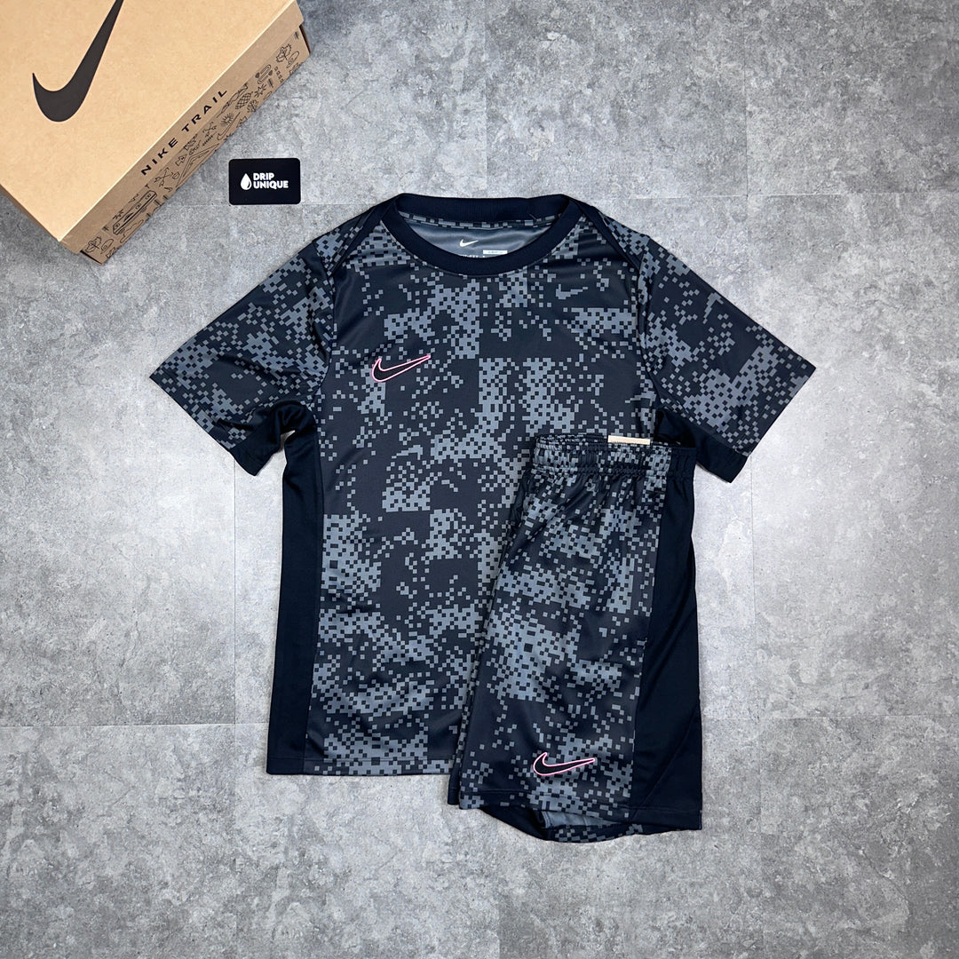 Nike Dri-Fi Digital Print Black / Pink Set, Nike Dri Fit Sets, dripuniqueuk