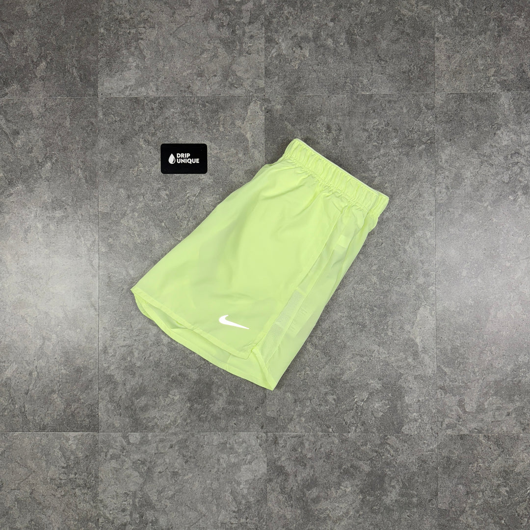 Nike Dri-Fit Challenger Shorts 7" Barely Volt, Nike Challenger Shorts, dripuniqueuk