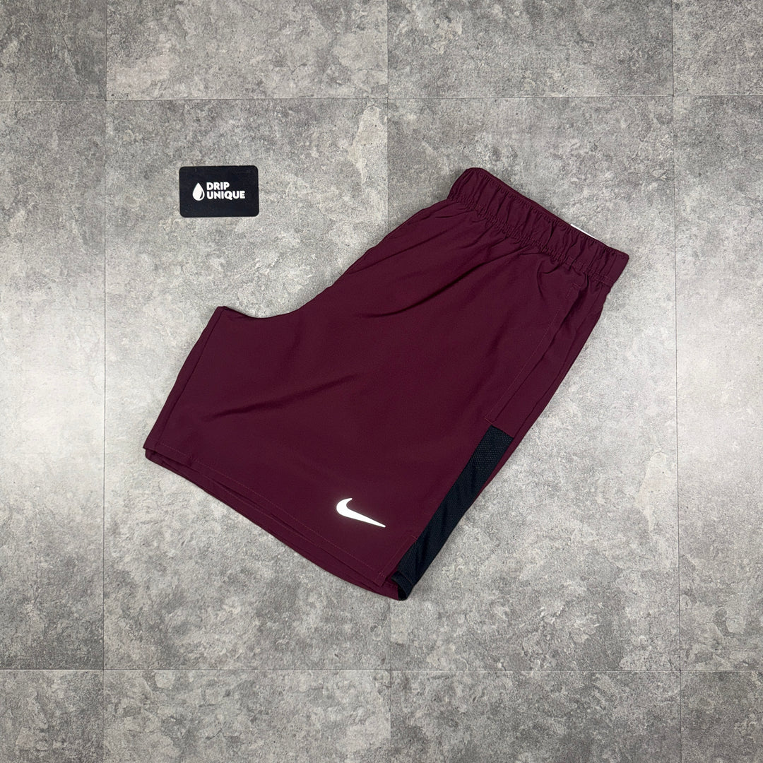 Nike Dri-Fit Challenger Shorts 7" Dark Burgundy, nike shorts, dripuniqueuk
