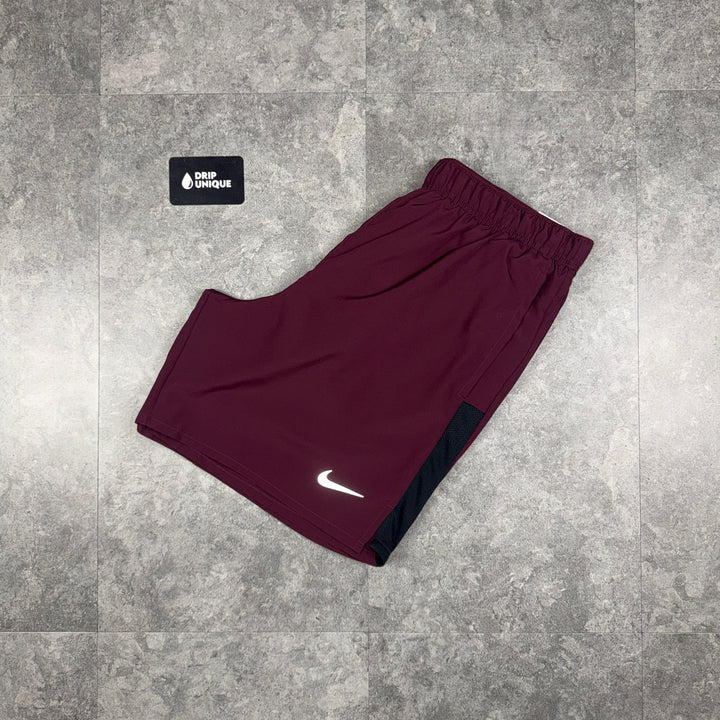 Nike Dri-Fit Challenger Shorts 7" Dark Burgundy, nike shorts, dripuniqueuk