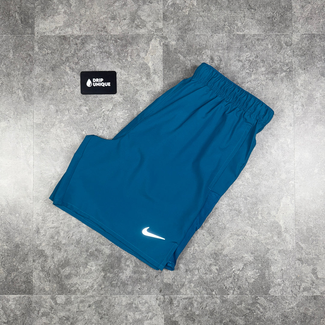Nike Dri-Fit Challenger Shorts 7" Green Abyss, Nike Challenger Shorts, dripuniqueuk