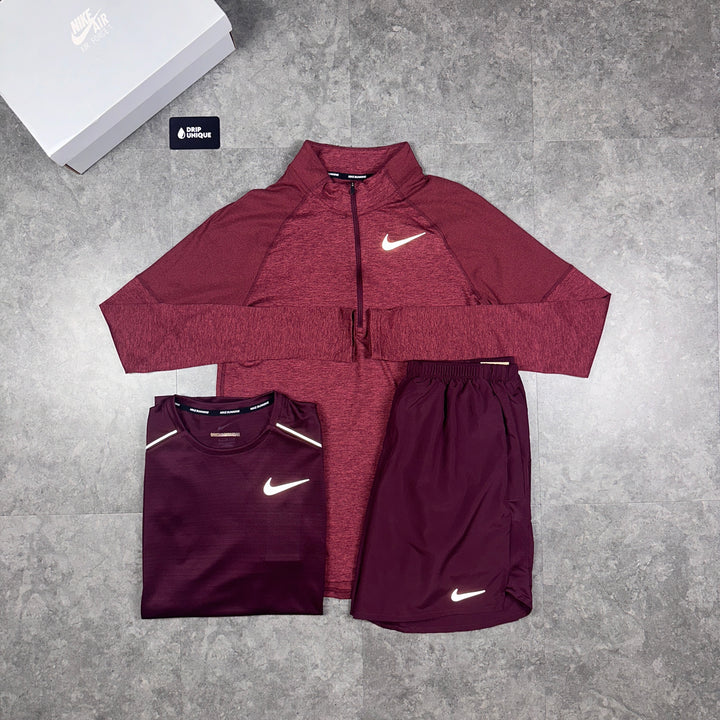 Nike Dri-Fit Challenger Shorts 7" Midnight Maroon, Nike Dri Fit Shorts, dripuniqueuk