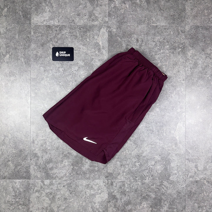 Nike Dri-Fit Challenger Shorts 7" Midnight Maroon, Nike Shorts, dripuniqueuk