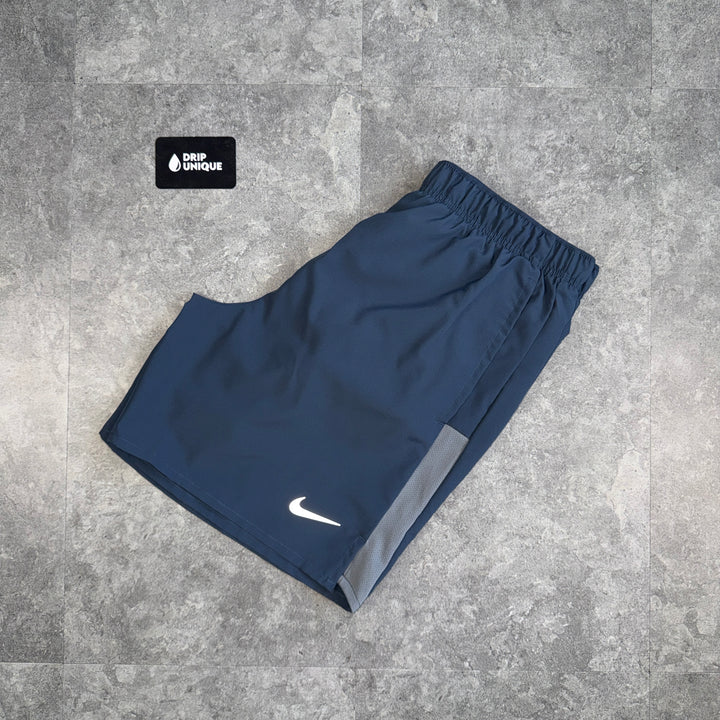 Nike Dri-Fit Challenger Shorts 7" Navy / Grey, nike shorts, dripuniqueuk