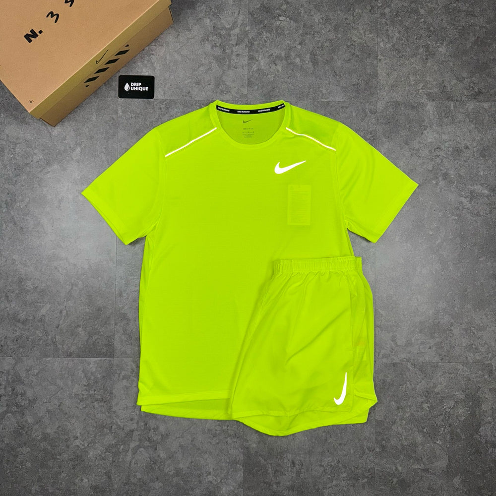 Nike Dri-Fit Challenger Shorts 7" Neon Green, Nike Challenger Shorts, dripuniqueuk