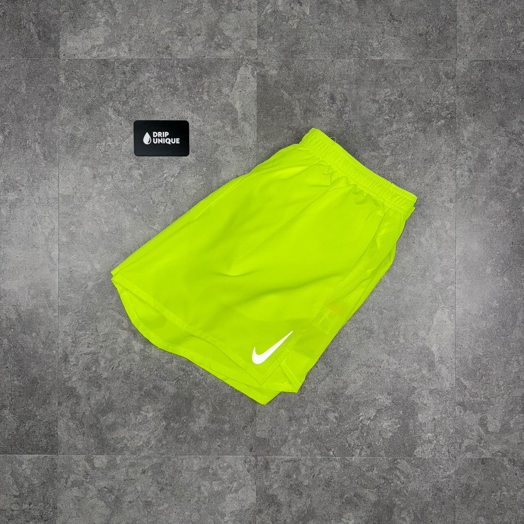 Nike Dri-Fit Challenger Shorts 7" Neon Green, Nike Shorts, dripuniqueuk
