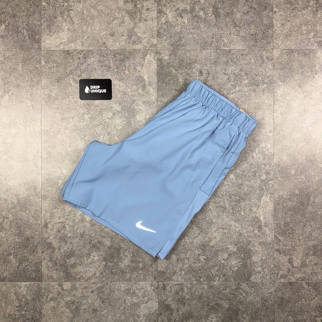 Nike Dri-Fit Challenger Shorts 7" Worn Blue, nike challenger shorts, dripuniqueuk