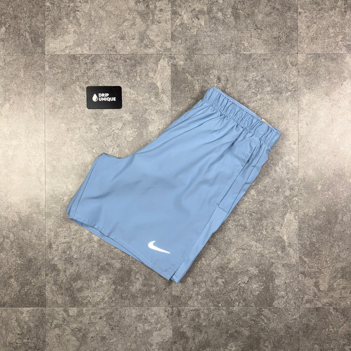 Nike Dri-Fit Challenger Shorts 7" Worn Blue, nike challenger shorts, dripuniqueuk
