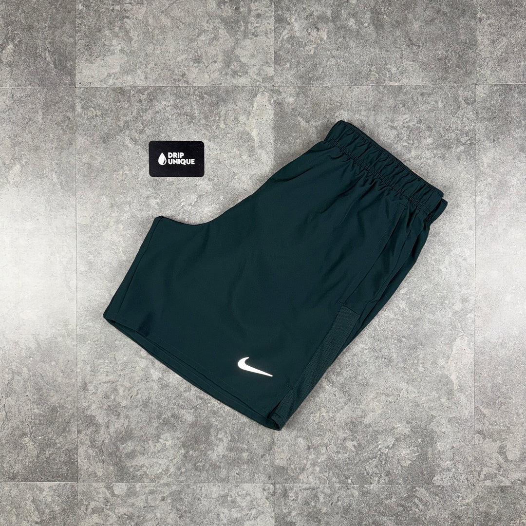 Nike Dri-Fit Challenger Shorts 7" Forest Green, nike shorts, dripuniqueuk