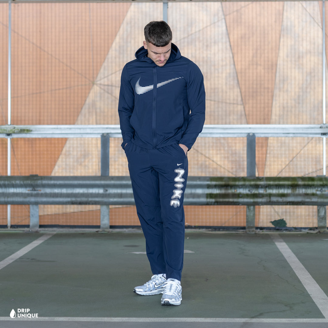 Nike Dri-Fit Form HD Swoosh Windrunner Jacket Navy & Navy Nike HD Challenger Pants Set, nike windrunner jacket set, dripuniqueuk
