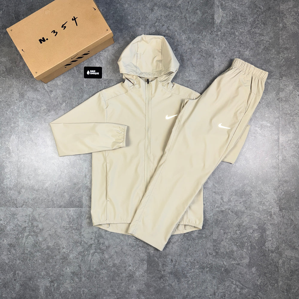 Nike Dri-Fit Form Windrunner Jacket Beige & Beige Nike Challenger Pants Set, nike form set, dripuniqueuk