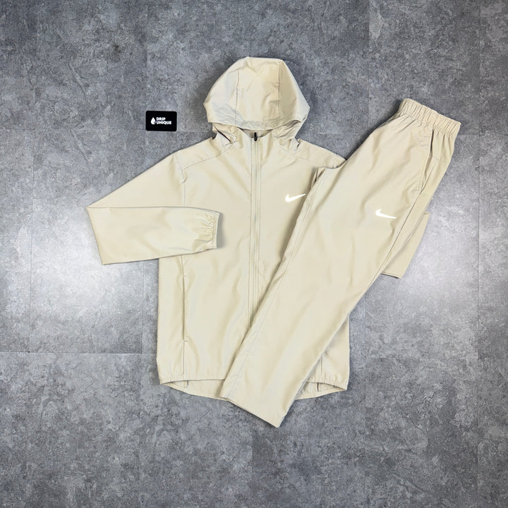 Nike Dri-Fit Form Windrunner Jacket Beige & Beige Nike Challenger Pants Set, nike set, dripuniqueuk