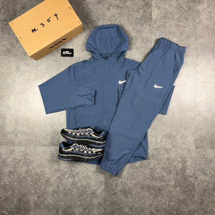Nike Dri-Fit Form Windrunner Jacket Diffused Blue & Blue Nike Challenger Pants Set, nike set, dripuniqueuk