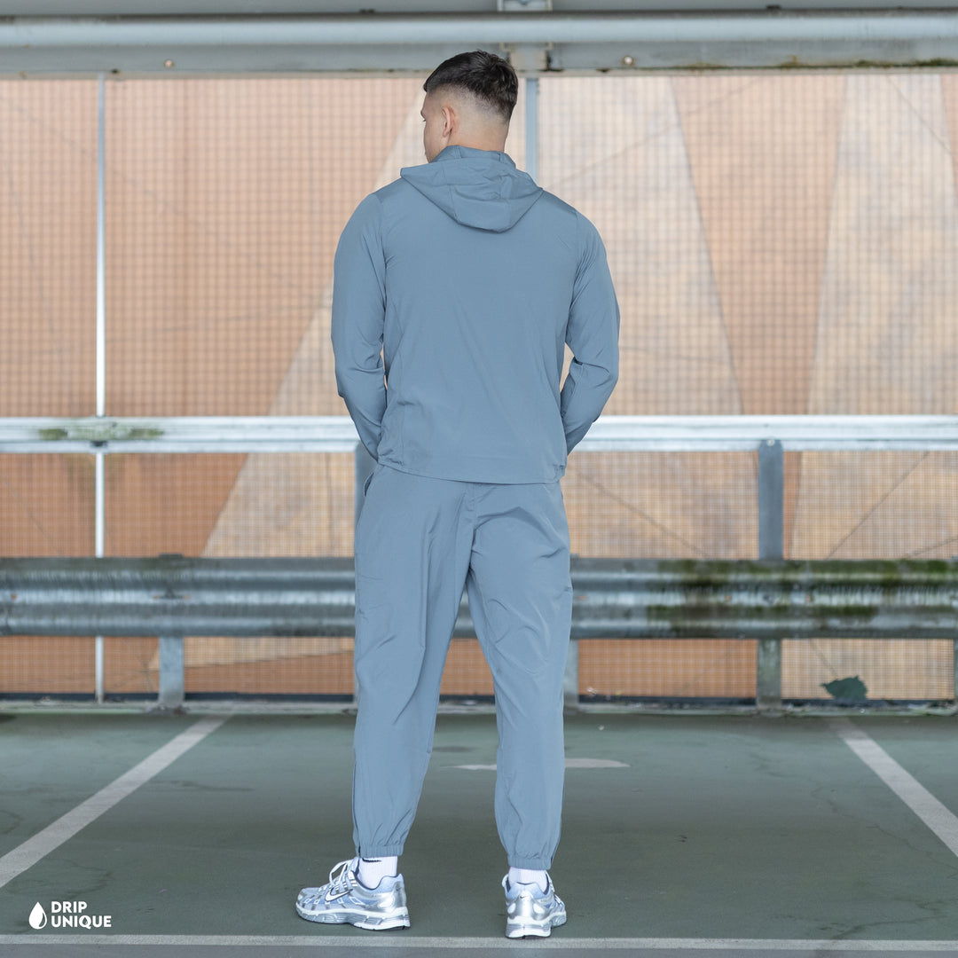 Nike Dri-Fit Form Windrunner Jacket Grey & Grey Nike Challenger Pants Set, nike tracksuits, dripuniqueuk