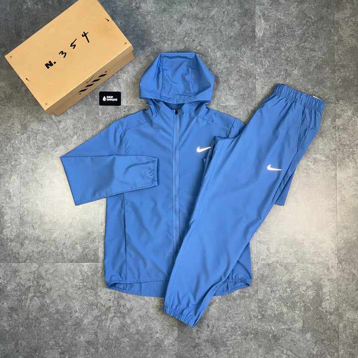 Nike Dri-Fit Form Windrunner Jacket Indigo & Indigo Nike Challenger Pants Set, nike form set, dripuniqueuk