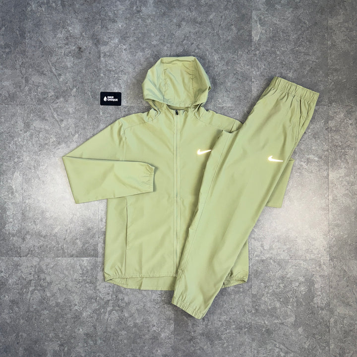 Nike Dri-Fit Form Windrunner Jacket Olive & Olive Nike Challenger Pants Set, nike form set, dripuniqueuk