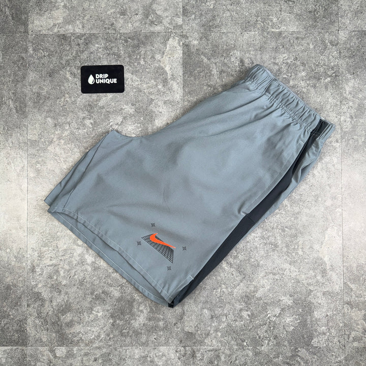 Nike Dri-Fit Graphic Challenger Shorts 7" Grey, nike shorts, dripuniqueuk