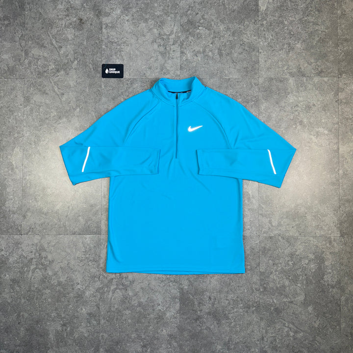 Nike Dri-Fit Miler 1/4 Zip Top Blue, nike 1/4 zip, dripuniqueuk