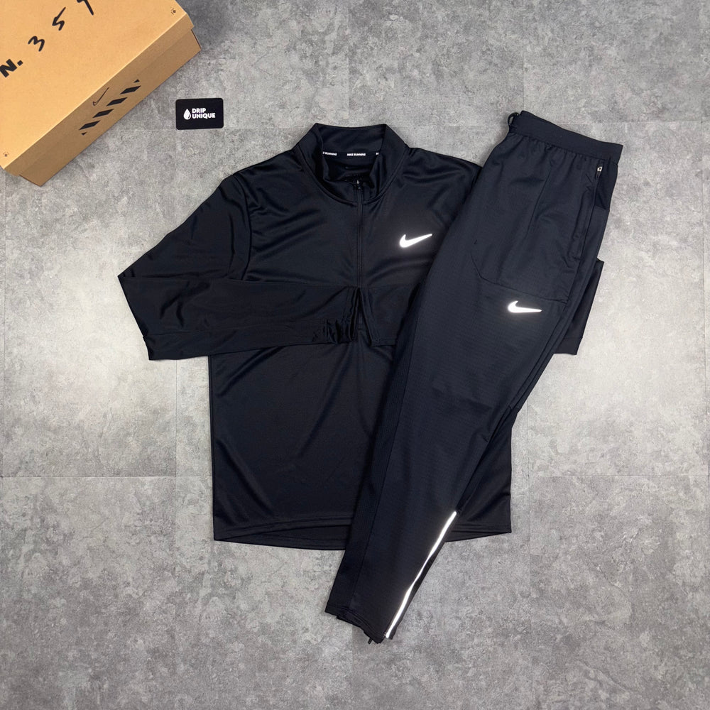 Nike Dri-Fit Pacer 1/4 Zip Top Black, Nike 1/4 Zip Set, dripuniqueuk
