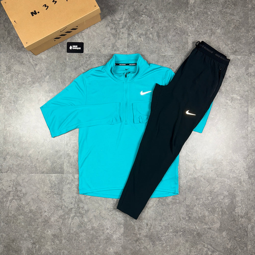 Nike Dri-Fit Pacer 1/4 Zip Top Dusty Cactus, Nike Half Zip, dripuniqueuk