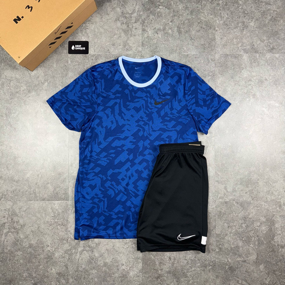 Nike Dri-Fit Super Set T-Shirt Royal Blue, Nike Dri Fit Set, dripuniqueuk